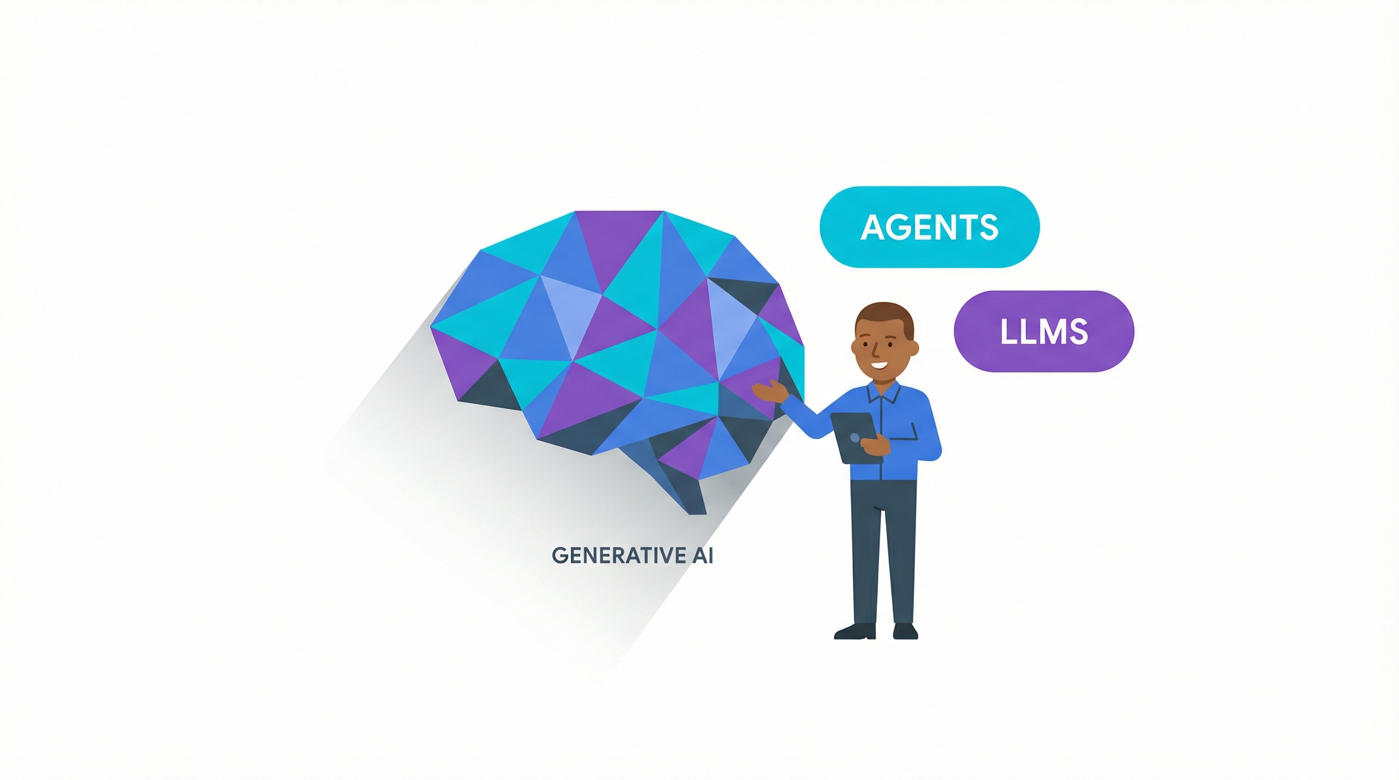 Generative AI engine powering an AI Automation Website with dynamic content and LLMs.