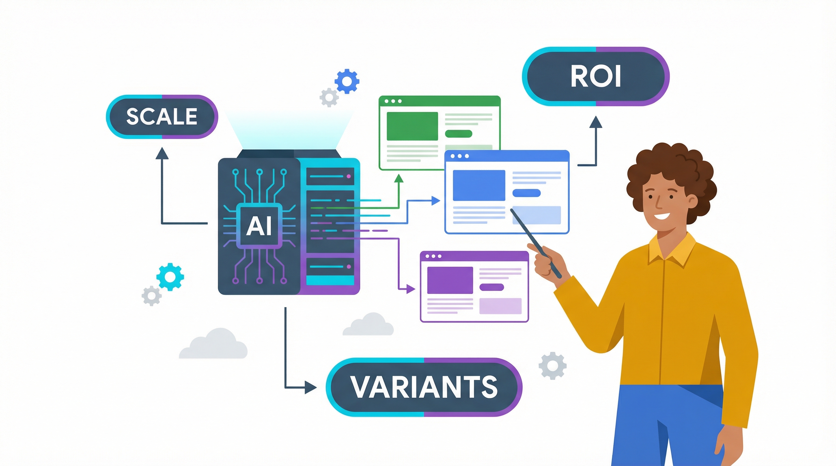 Creating dynamic landing pages with AI to solve the marketer's content scaling bottleneck.
