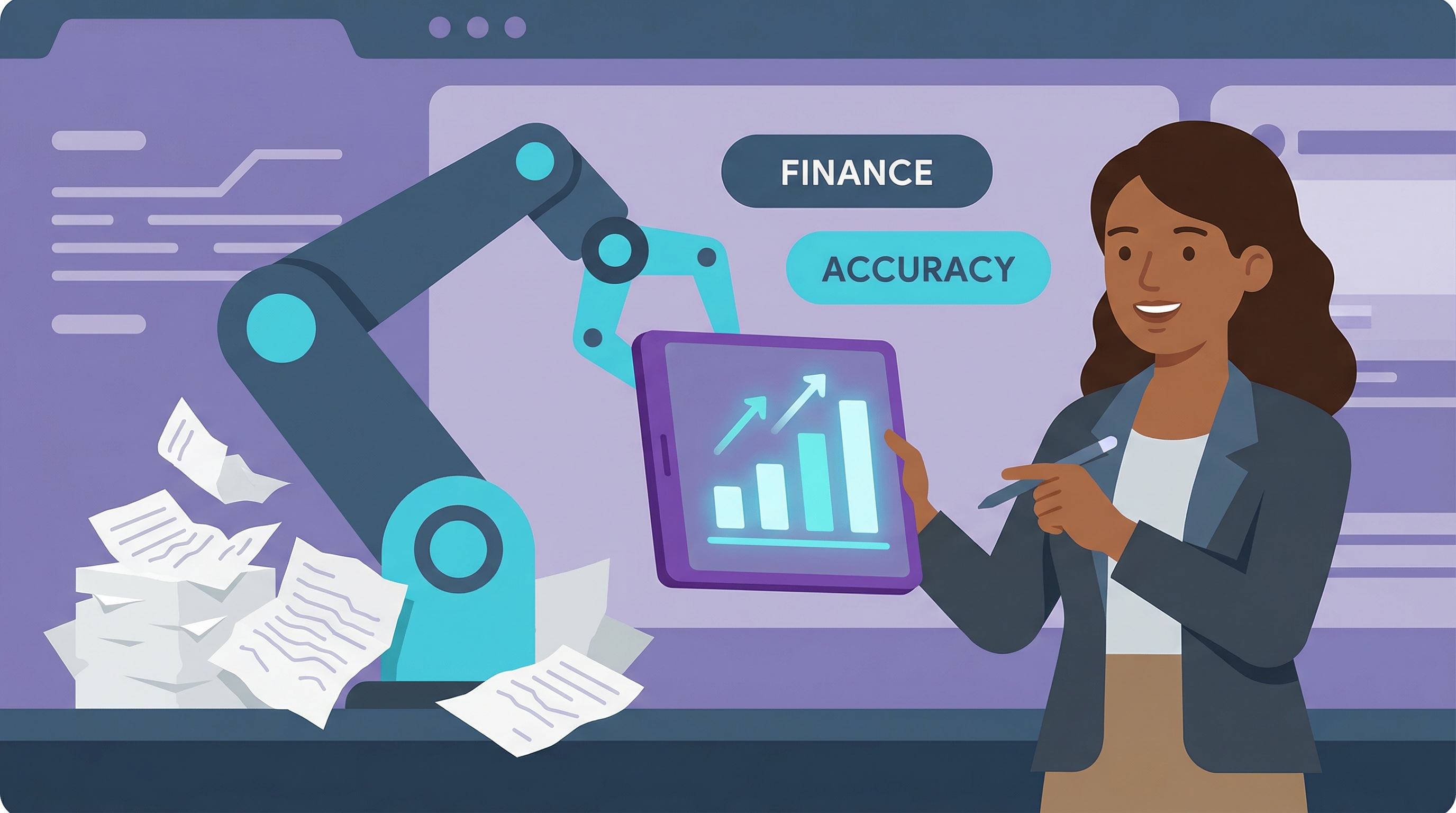 RPA use cases in finance showing the automation of the financial close and reconciliation process.