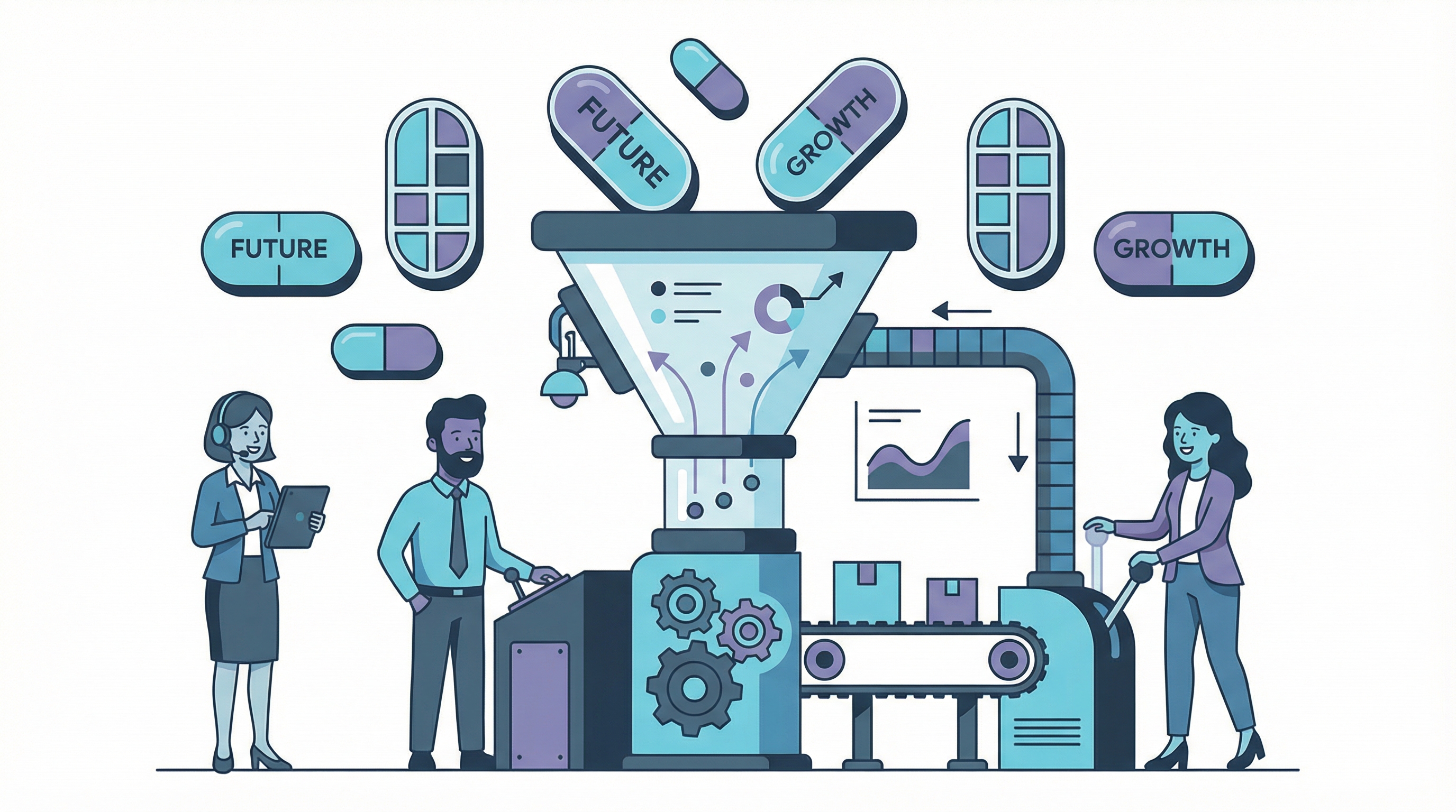 Sales funnel automation integrating Generative AI for frictionless 2026 business growth.