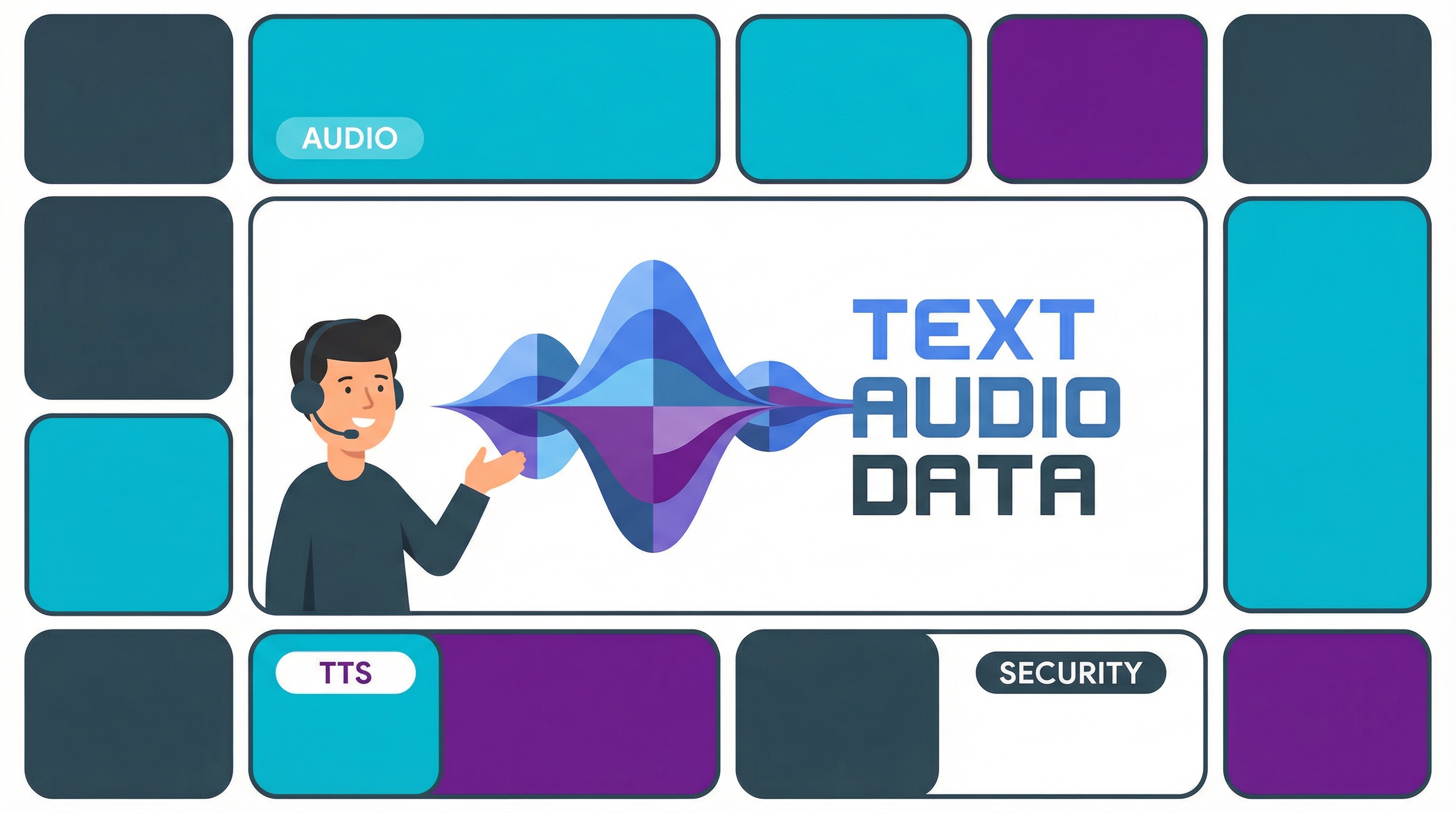 Voice AI bots generating lifelike, conversational audio using advanced text-to-speech and LLM technology.